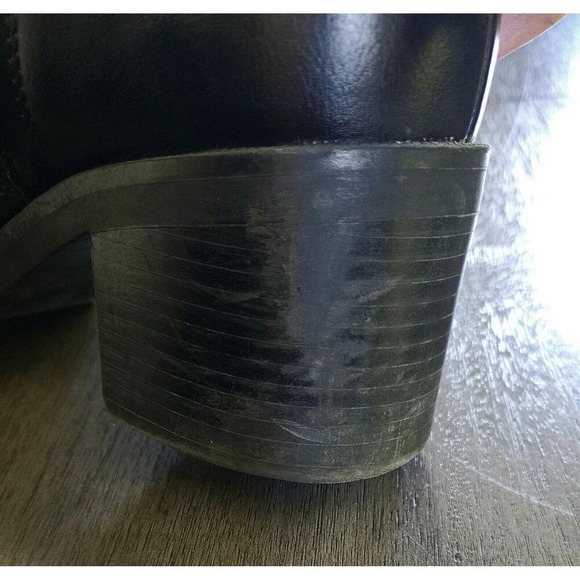 Zara Black Leather & Suede Chelsea Ankle Boots EUR 40 US 8 Basic Collection - Picture 5 of 9